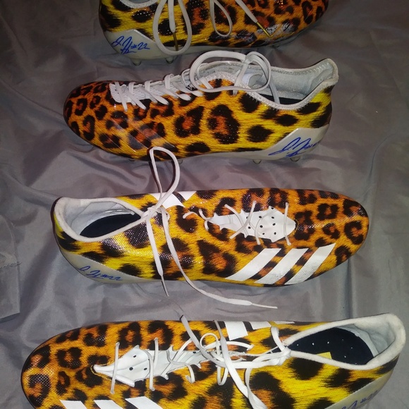 Pro Day Autograph Leopard Cleats main image 5